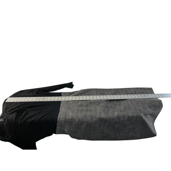 Tahari Arthur S. Levine Dress Womens 8 Black Gray Cowl Neck 3/4 Sleeve Sheath - Picture 7 of 10